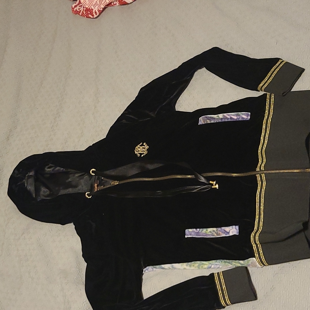 Roberto Cavalli zip up sweater M
